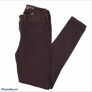 American‎ Eagle Burgundy Slim Fit Pants Size 4